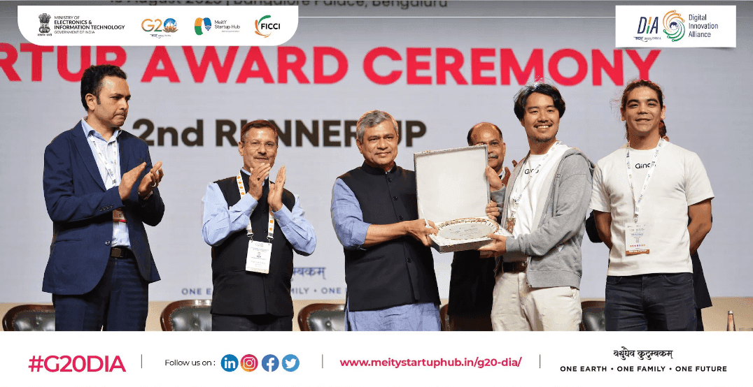 2023.8.28【プレスリリース】Ginco、G20 DIA サミットのスタートアップピッチにおいて、Fintech部門のアワードを受賞