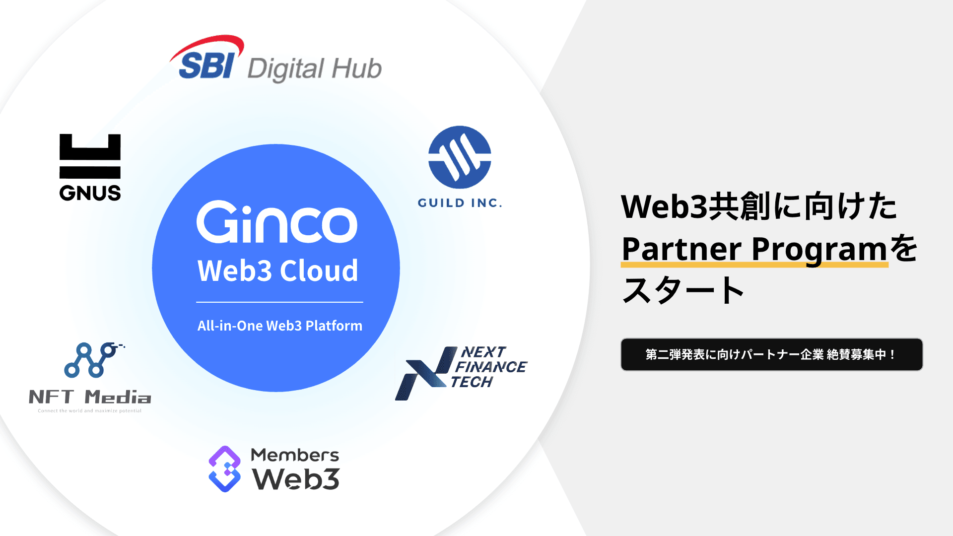 2023.12.15【プレスリリース】Ginco、Web3共創に向けたPartner Programを創設