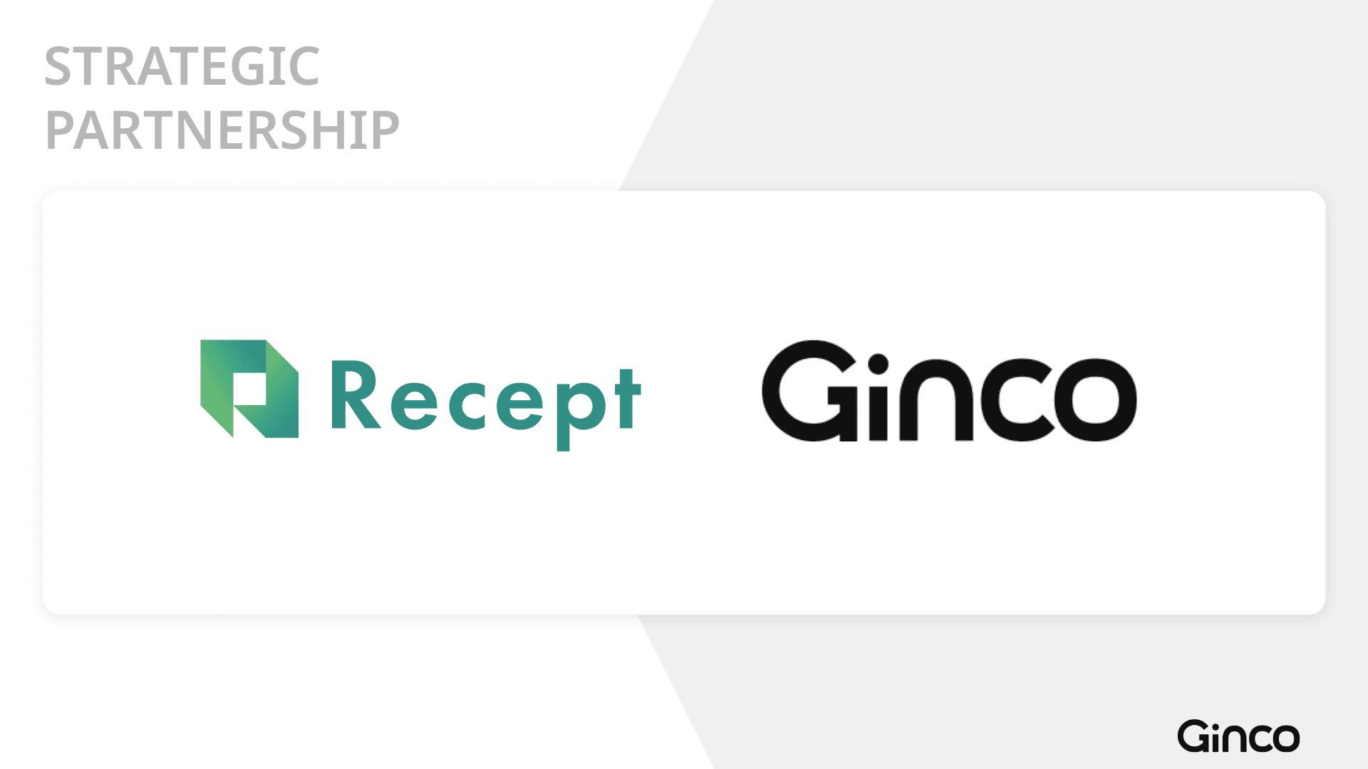 Ginco、DID/VCの普及を推進するReceptと戦略的パートナーシップを締結